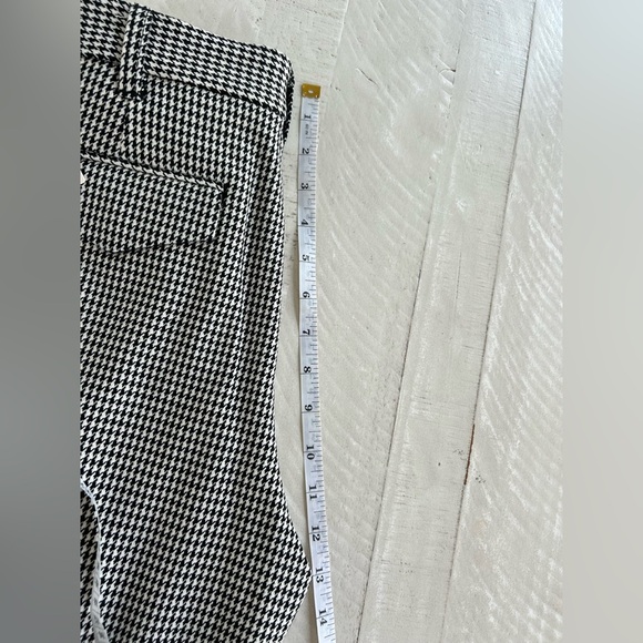 Women's Maeve Anthropologie Low-Slung Flared Trousers Houndstooth Pants NWT 10 - Picture 10 of 13